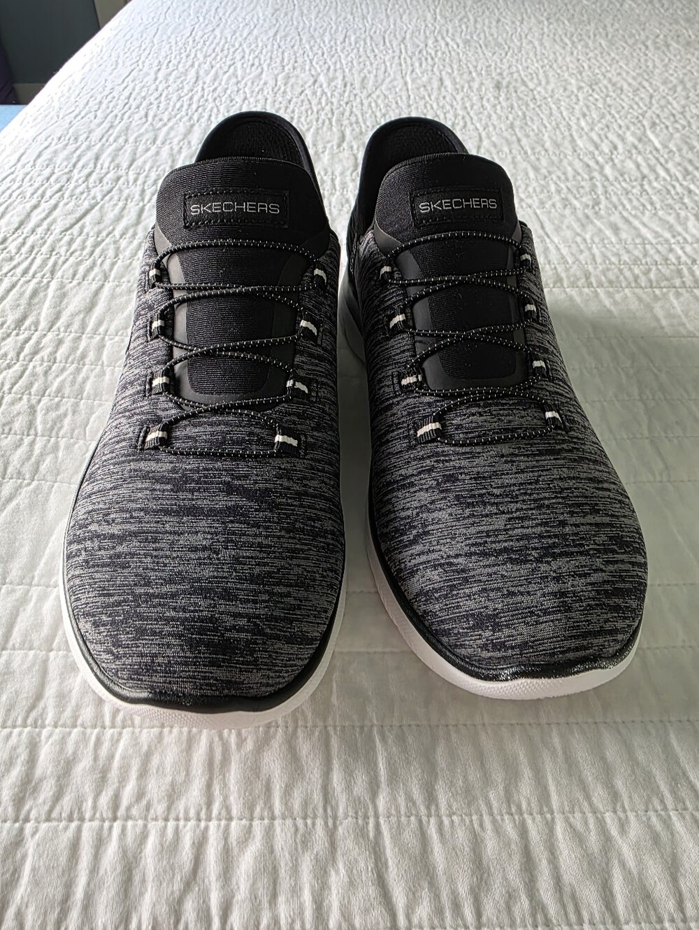 Skechers Slip-ins Hands Free Black Performance Sneaker Womans 8 - Picture 13 of 15